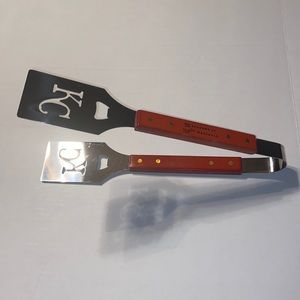 KC Royals 50 seasons of baseball stainless steel tongs and bottle opener